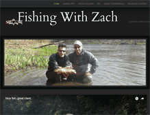 Tablet Screenshot of fishingwithzach.com